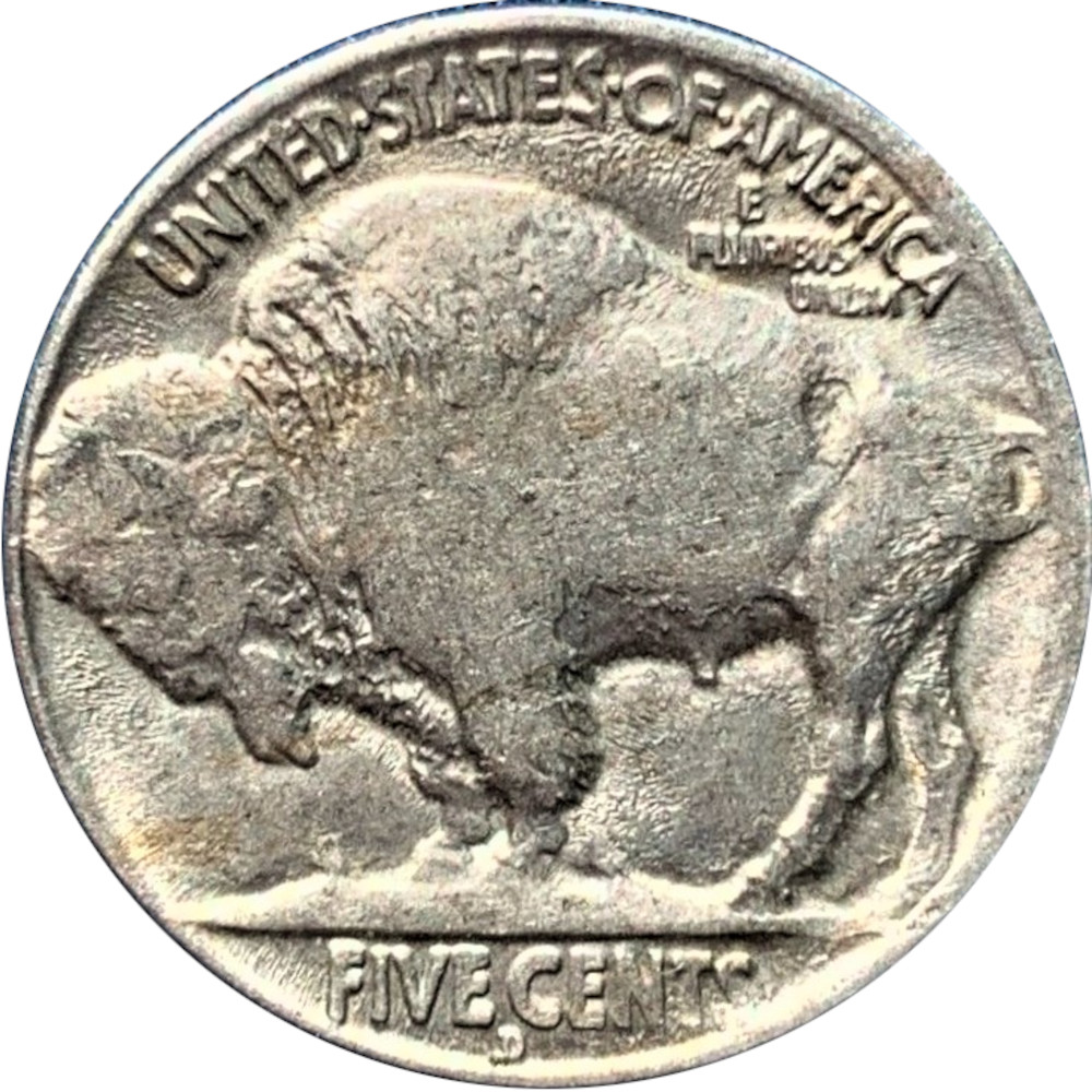 1916-D-5c-Buffalo-Nickel-#2